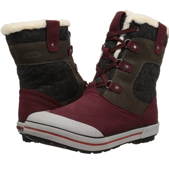 KEEN Elsa Pinot Noir Premium Mid Wp-w Snow Boot
